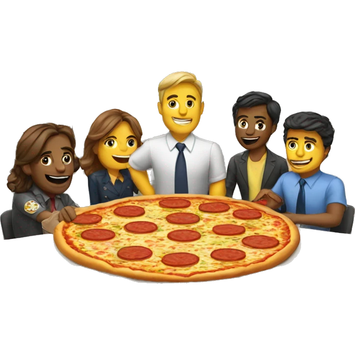 Pizza party office emoji