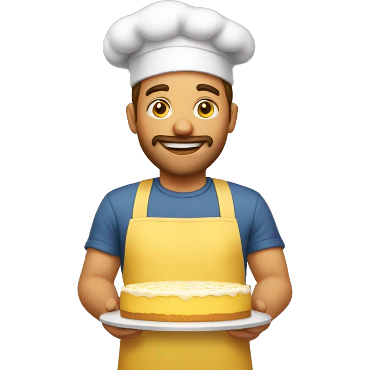 A yellow cake baker emoji