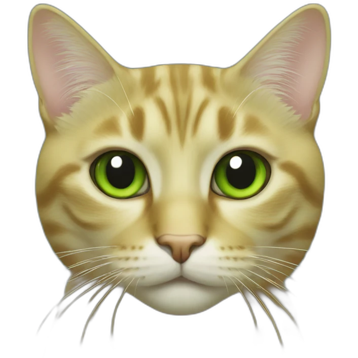 Cat green emoji