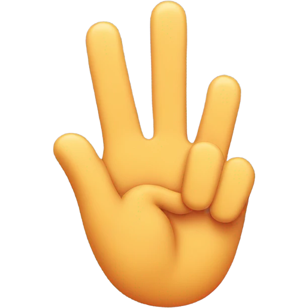 Cute middle finger emoji