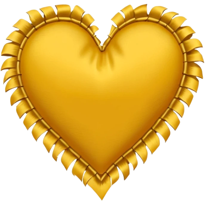 Broken yellow satin heart  emoji