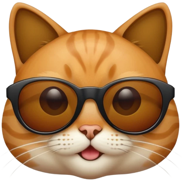 Cat with sunglasses emoji