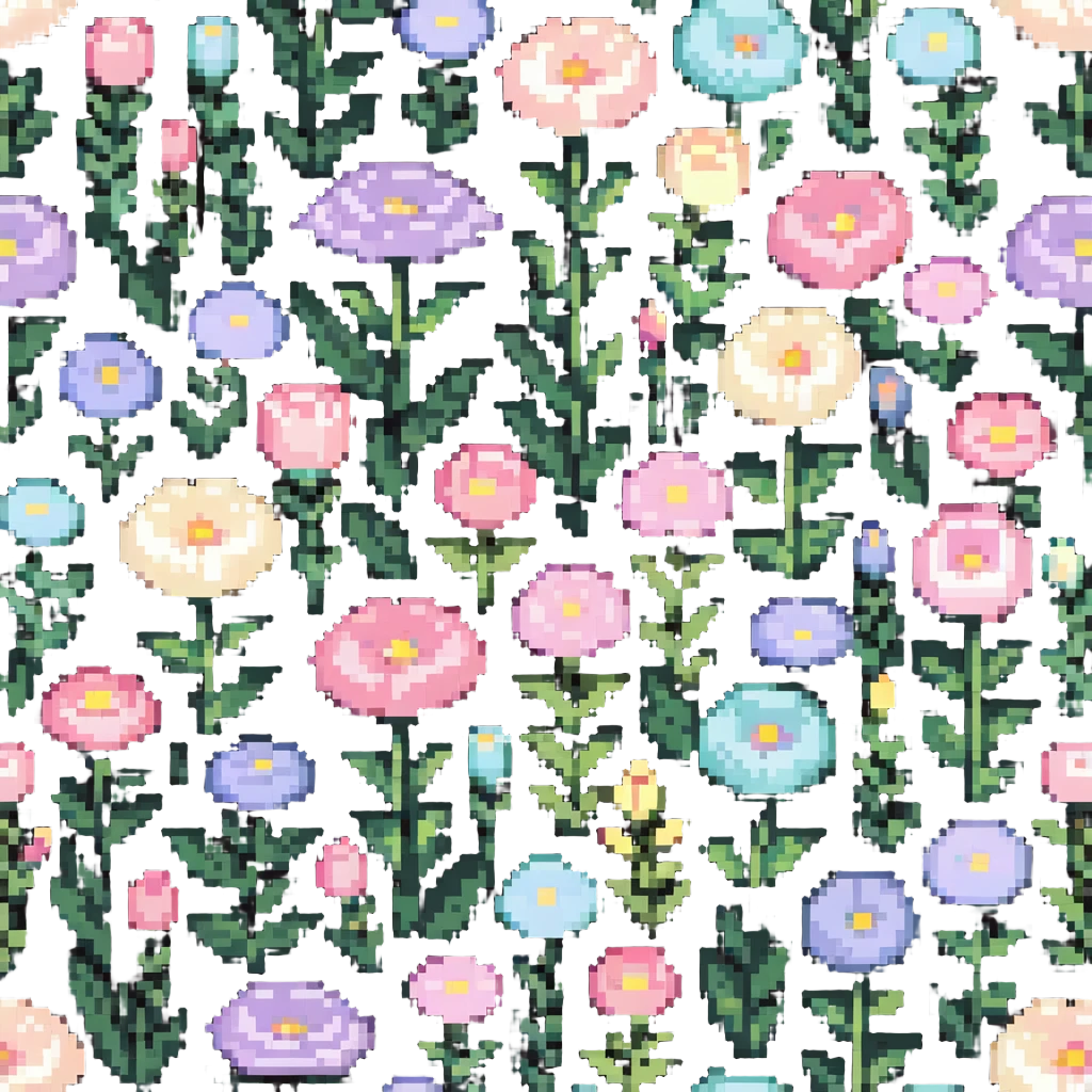 pastel flower garden emoji