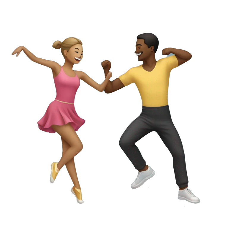 Deux personnes en train de danser emoji