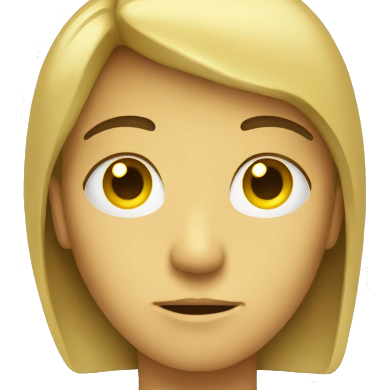 gloomy face emoji yellow emoji