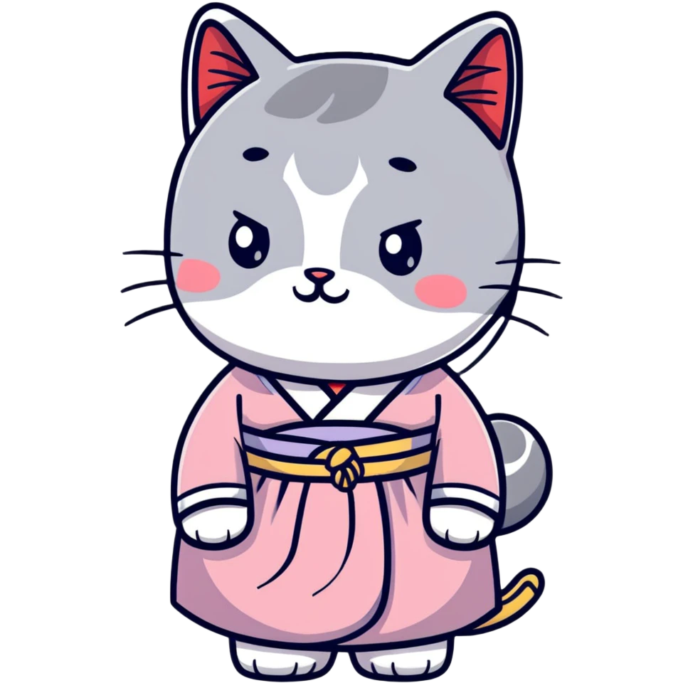 Cat in korea emoji