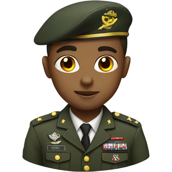 military boy in uniform emoji