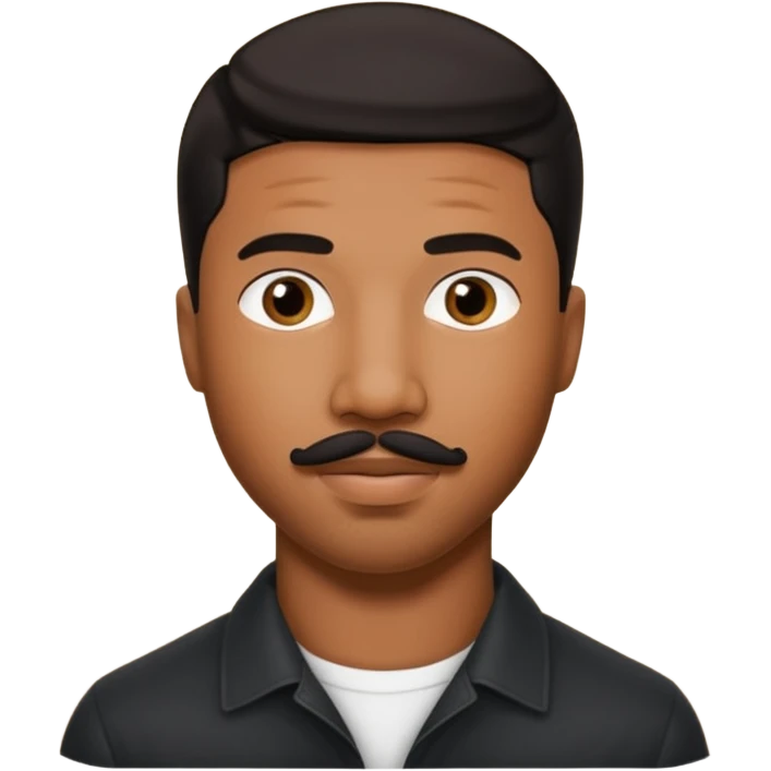 michael b jordan with mustache emoji