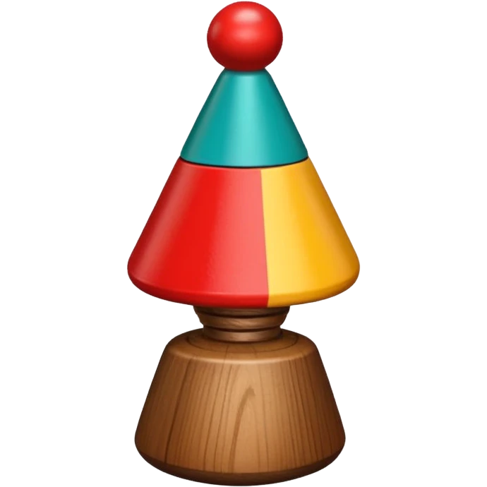 traditional Mexican wooden spinning top trompo emoji