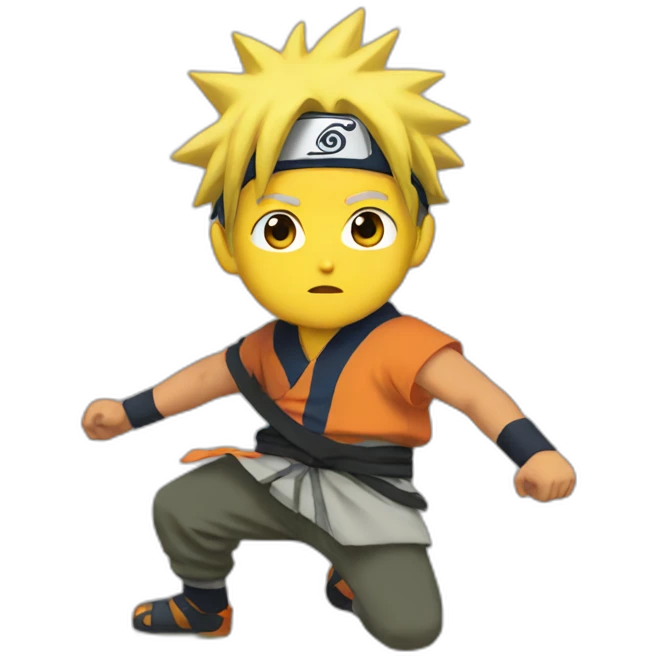 Naruto balling emoji