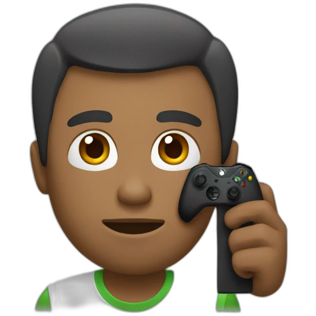 homme qui joue à la Xbox emoji