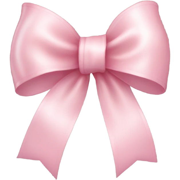 light pink ribbon bow emoji