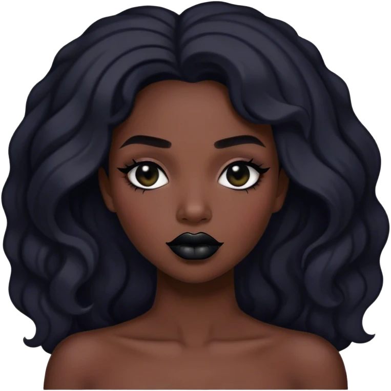 Black lipstick emoji