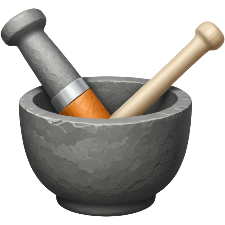 stone mortar and pestle emoji