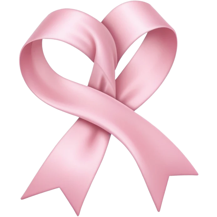 Un lazo rosado pastel emoji