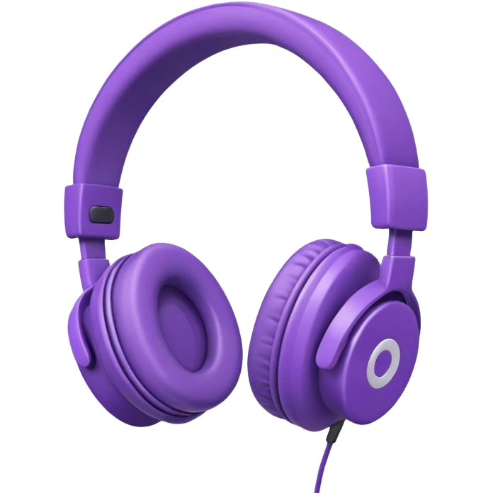 purble headphone emoji