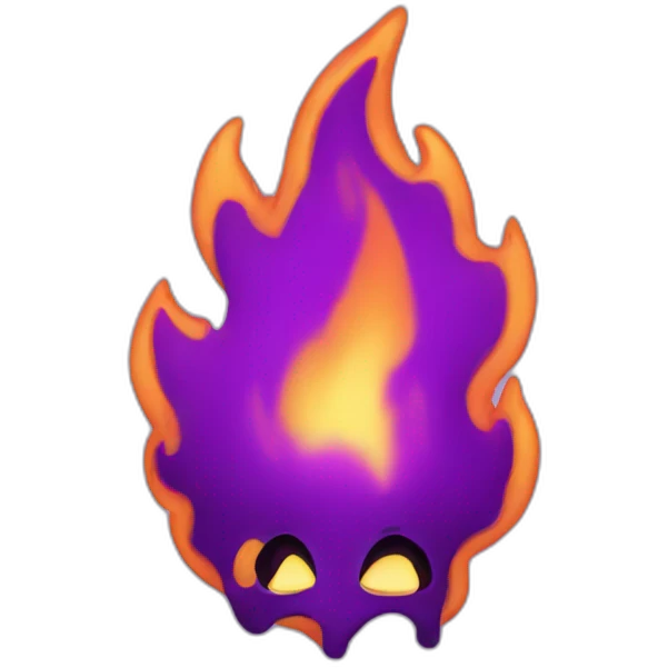 purple fire emoji