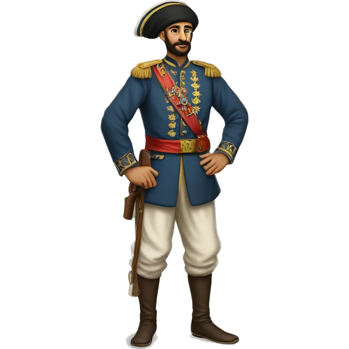 A full-length recruit of the Ottoman Empire emoji
