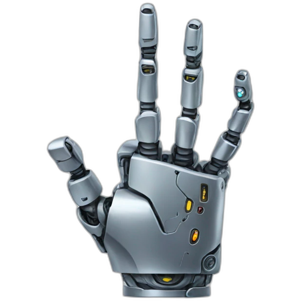 robot hand emoji