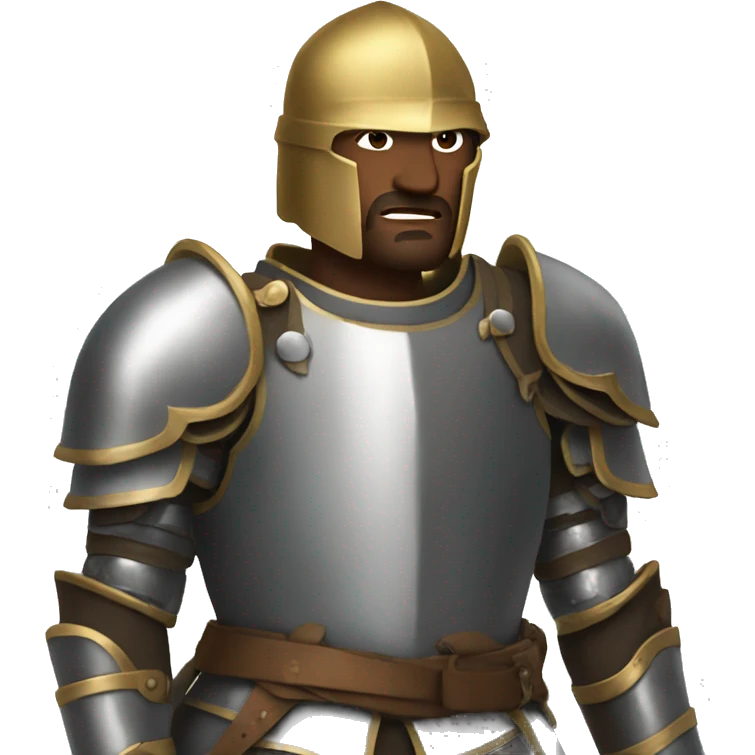 Man in armor going to battle  emoji