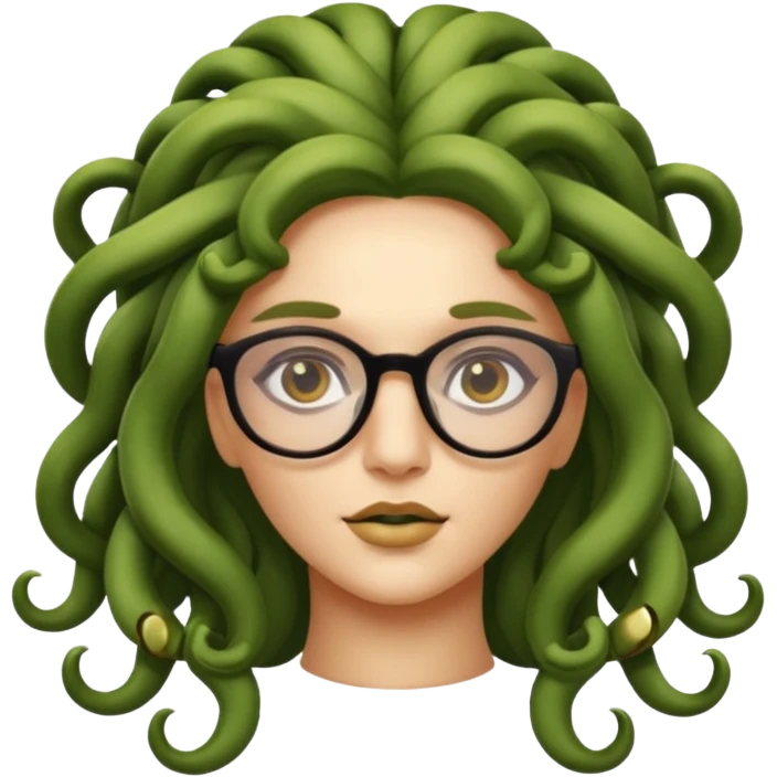 Medusa Versace with glasses  emoji