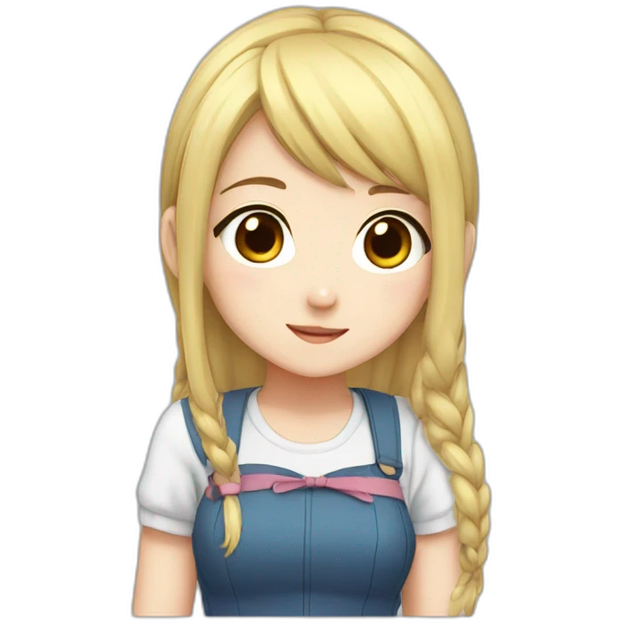 Cute anime girl emoji
