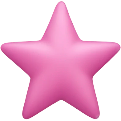 Etoile couleur rose emoji