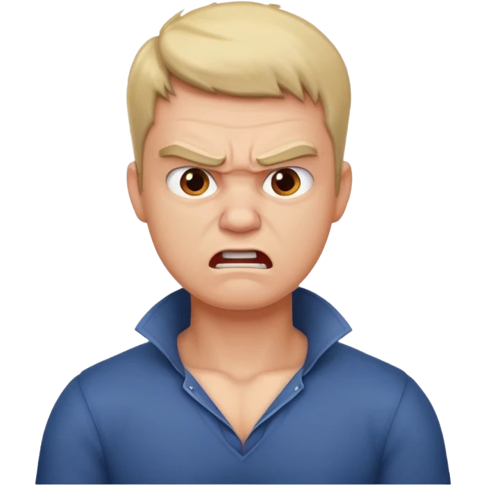 holding neck angry guy emoji