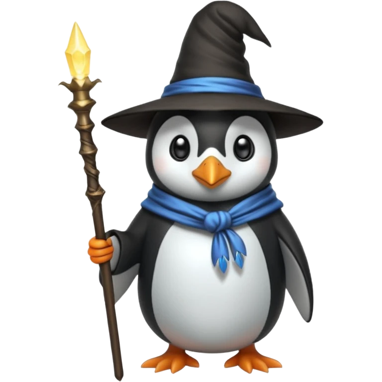 Penguin Wizard emoji