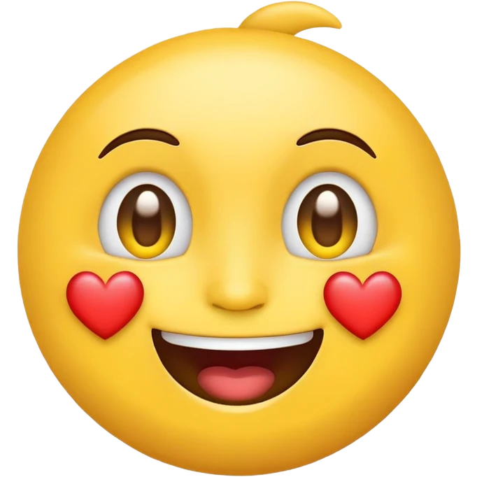 yellow face with heart eyes emoji
