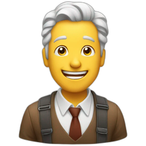 Enthusiastic man emoji