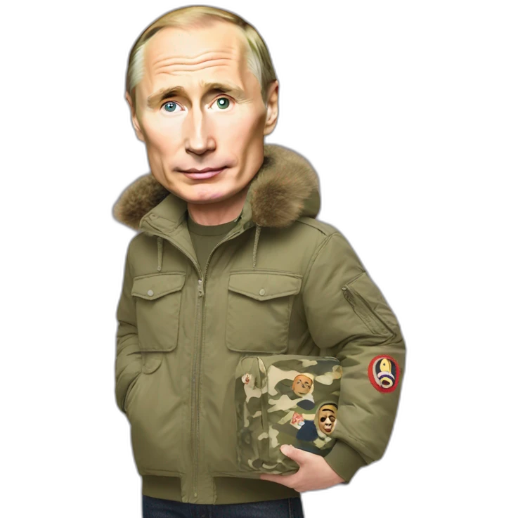 putin holds bape sta in his hands emoji
