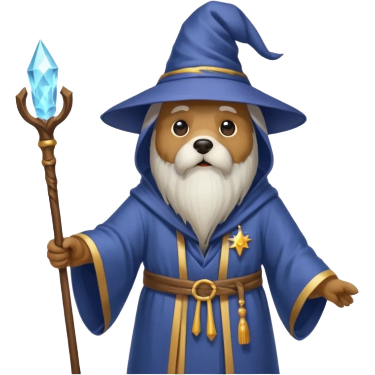 Dog wizard emoji