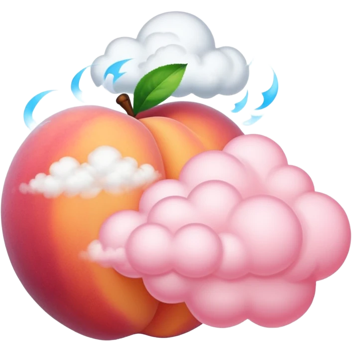 🍑+💨 fart emoji