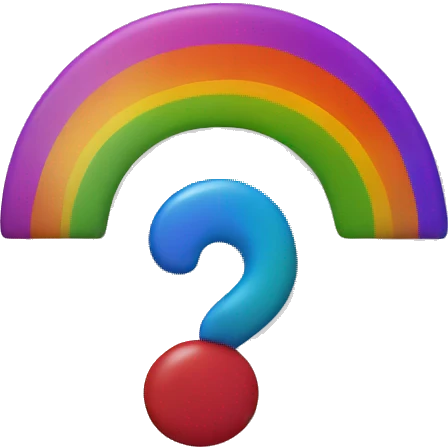 Rainbow Semicolon emoji