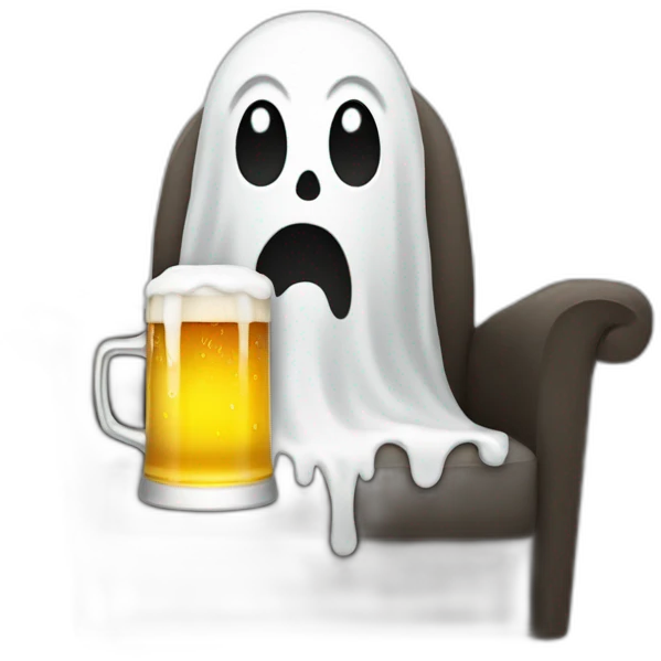 chill-ghost-with-beer emoji