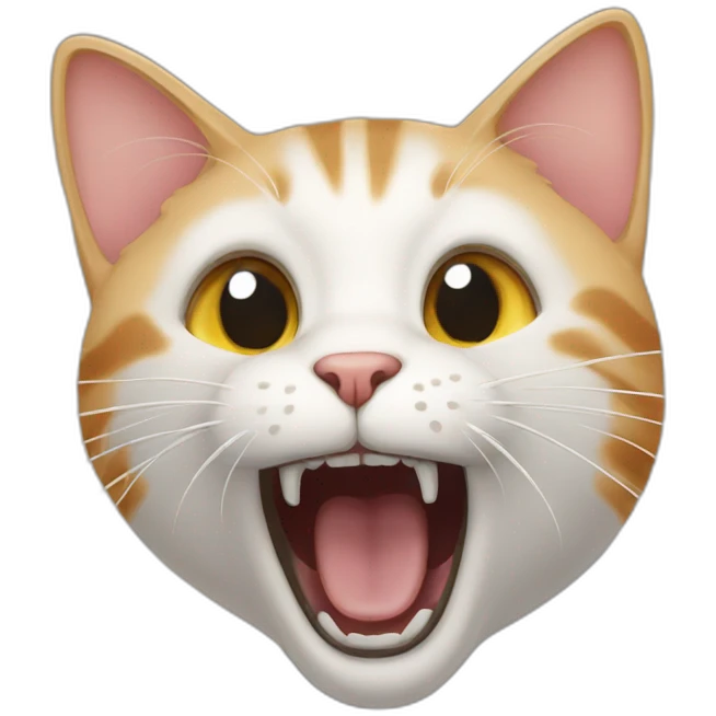 cat screaming emoji