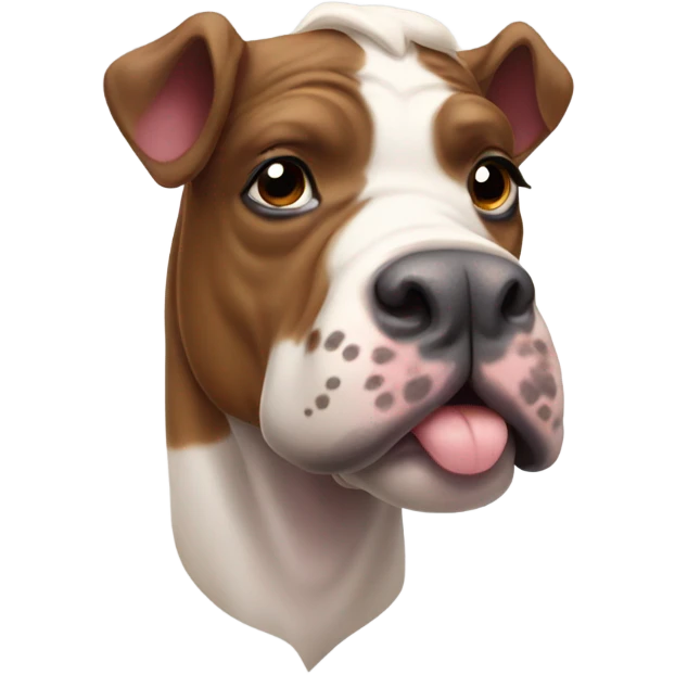 Moo dang the hippo mixed with a boxer breed dog emoji