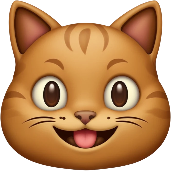 A cat emoji with poop on it smiling emoji