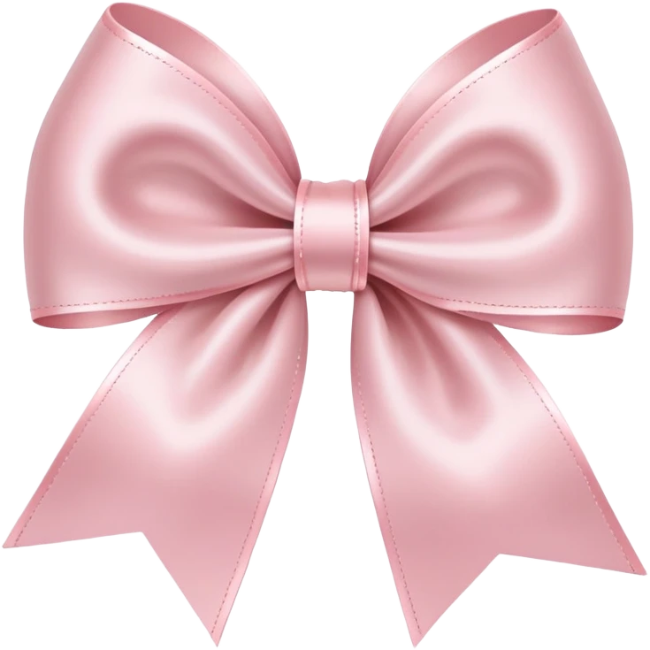 light pink bow on light pink bow emoji