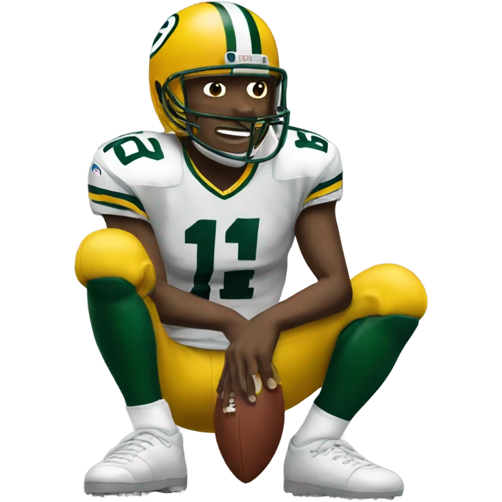 White Packers football player emoji
