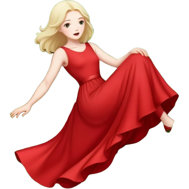 Disegna donna che cade su pungitopo  emoji
