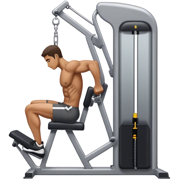side-view man cable-machine tricep-pushdown emoji