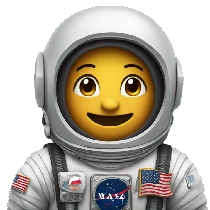 like with astronaut emoji