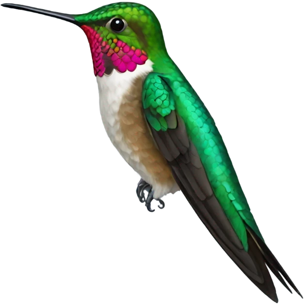 Bracket tail hummingbird emoji