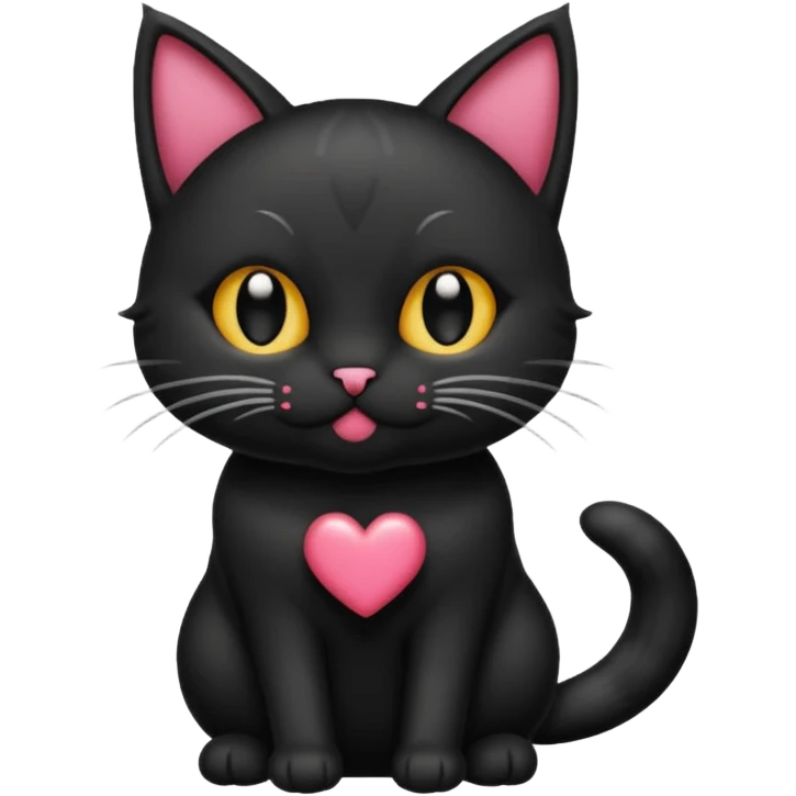 gato gotico lanzando un beso emoji