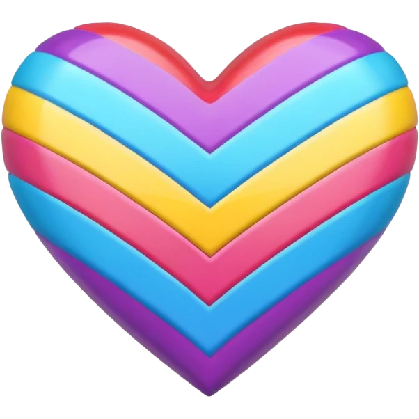 heart with a rainbow chevron emoji