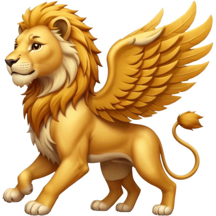 Flying lion  emoji