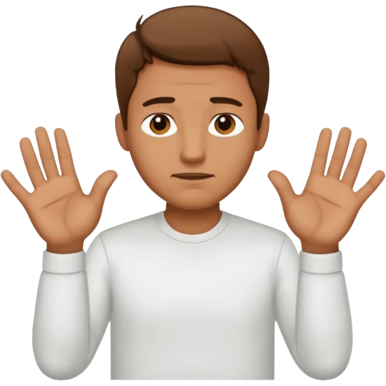 man say "NO" with his hands crosswise emoji