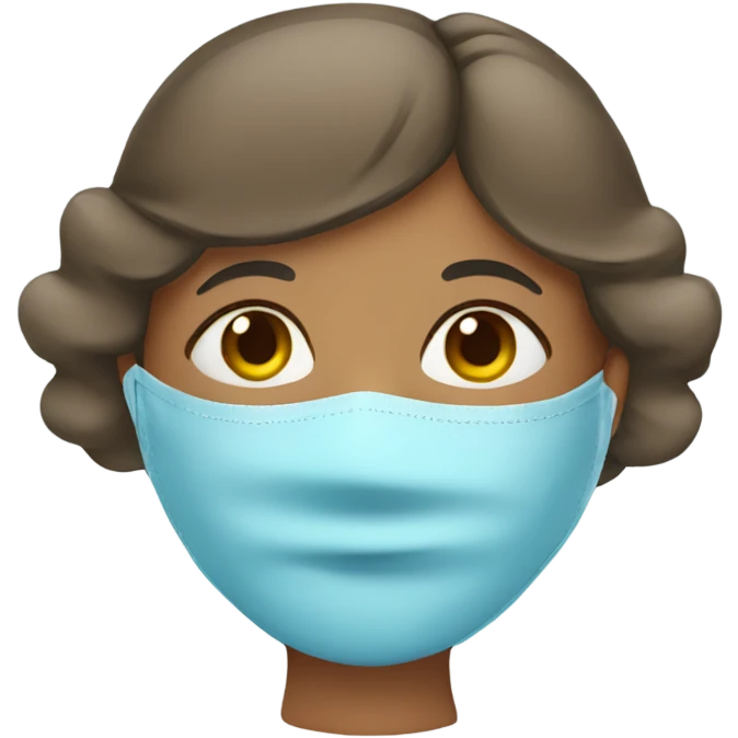 girl in light blue sleeping mask emoji
